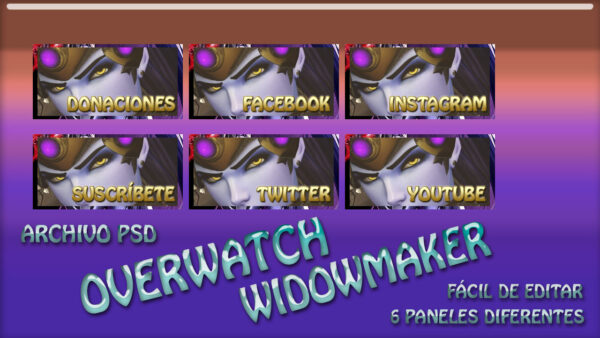 Descargar Paneles Twitch Widowmaker